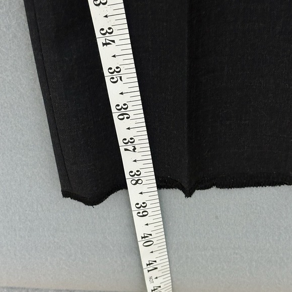 NWT Premium Wool Mens Pants 36 Charcoal Gray Flat Front Unhemmed Classic Trouser - Picture 9 of 14